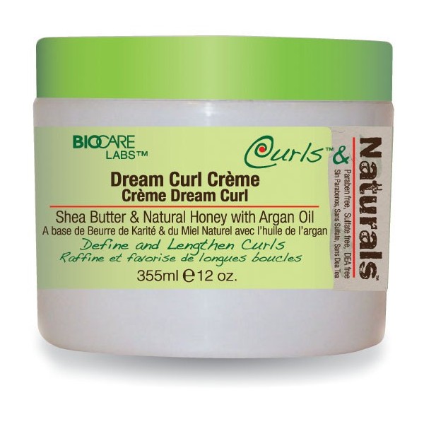 CURLS & NATURALS Crème pour boucles KARITE MIEL ARGAN 340g (Dream Curl)