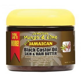 JAMAICAN MANGO & LIME Beurre cheveux & corp RICIN 177ml (BLACK CASTOR OIL)