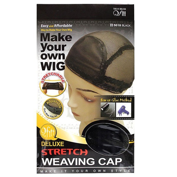 QFITT Stretch cap wig 5018 BLACK
