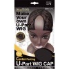 QFITT Cap Invisible Wig Lace Front U-Part 5013 BLACK