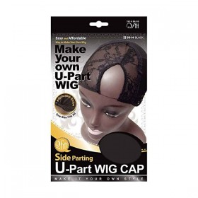 QFITT Cap Invisible Wig Lace Front U-Part 5014 BLACK