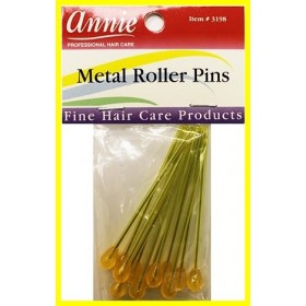 ANNIE 3198 Metal roller pins for rollers x12 "metal roller pins"