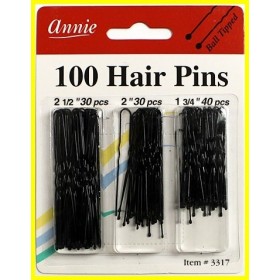 ANNIE 3317 Epingles neige 3 formats x100 "hair pin combo"
