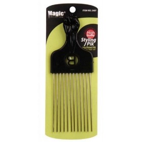 MAGIC 2407 Long metal pik afro comb