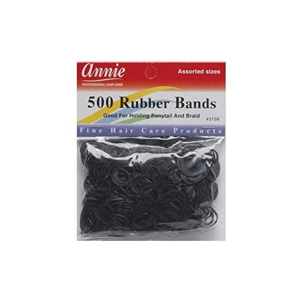 Black elastic bands x500