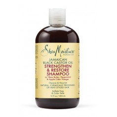 SHEA MOISTURE Shampooing Ricin Black Castor Oil 384ml (Grow & Restore)
