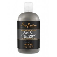 Shampooing African Black Soap BAMBOU CHARBON 384ml "Deep Cleansing"