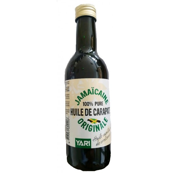 YARI Huile de Carapate Originale de Jamaïque 100% pure 250ml (black castor oil)