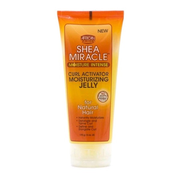 AFRICAN PRIDE Gel activateur de boucles hydratation intense SHEA MIRACLE 170g (Curl Activator Moisturizing Jelly)
