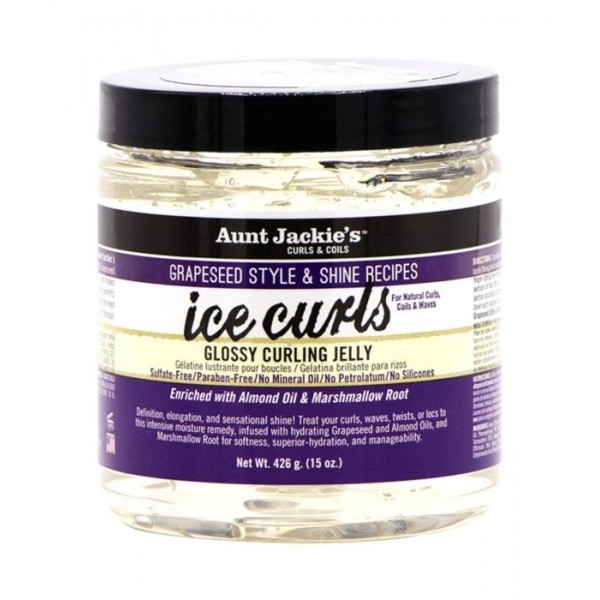 AUNT JACKIE'S Gel pour boucles HUILE D'AMANDE & GUIMAUVE 426g (Ice Curls)