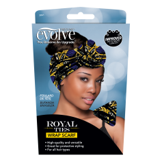 Headscarf ROYAL BLUE TIES WRAP SCARF (Evolve)
