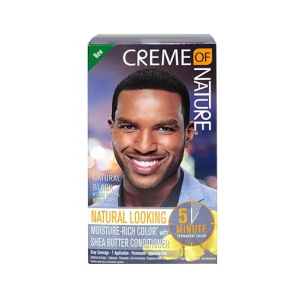 Creme of Nature Revitalizing Hair Colour Kit for Men *NATURAL BLACK 