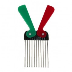 Foldable Afro comb with metal teeth (Fold Pick Metal)