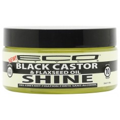 Strong hold styling gel BLACK CASTOR and FLAXSEED OIL 236ml