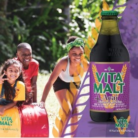 VITAMALT Malted soft drink without alcohol + ACAI GUARANA & ALOE 33cl