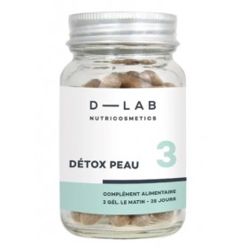 D-LAB NUTRICOSMETICS Complément Alimentaire DETOX PEAU (Cure 1 mois)