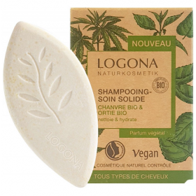 LOGONA Solid Shampoo ORGANIC HONEY & NETTLE 60g