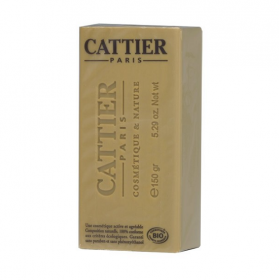 CATTIER PARIS Vegetable soap with YELLOW CLAY & HONEY & ORGANIC LAVENDER 150g
