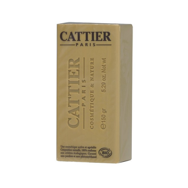 CATTIER PARIS Vegetable soap with YELLOW CLAY & HONEY & ORGANIC LAVENDER 150g
