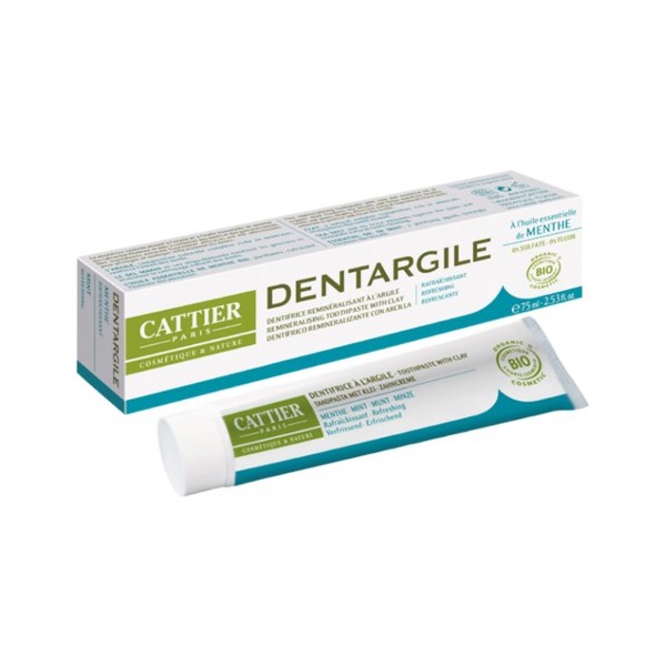 CATTIER PARIS Toothpaste DENTARGILE with organic mint 75ml