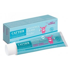 CATTIER PARIS Toothpaste child 2 to 6 years raspberry taste ORGANIC 50ml