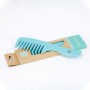 TOOLS FOR BEAUTY Bamboo comb for thick hair OCEAN BREEZE