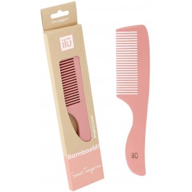 TOOLS FOR BEAUTY Bamboo comb all hair types SWEET TANGERINE