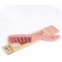 TOOLS FOR BEAUTY Bamboo comb all hair types SWEET TANGERINE