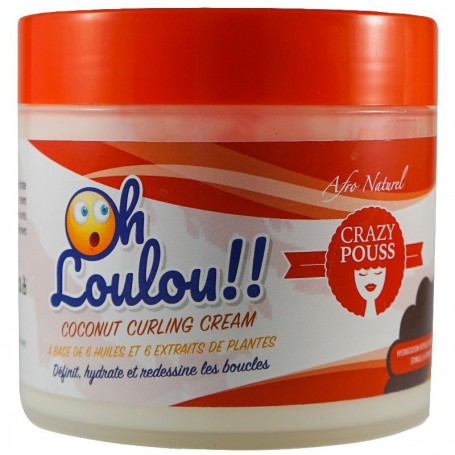 CRAZY POUSS Curl Cream with coconut oil OH LOULOU ! 500ml