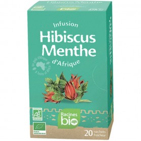 20 organic HIBISCUS & MINT ROOTS infusions (20 x 1.6g)