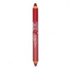 Crayon à lèvres DUO DAY/NIGHT bio Rose et Rouge Cerise