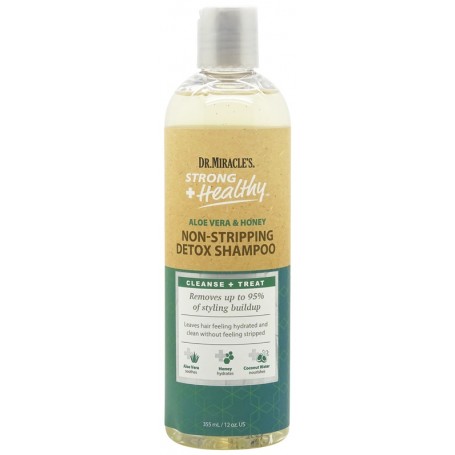 DR MIRACLE'S ALOE, HONEY & COCO Detoxifying Shampoo 355ml (Strong & Healthy)