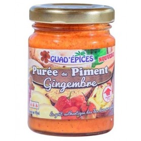GUAD'EPICES Purée de piment au gingembre 90g