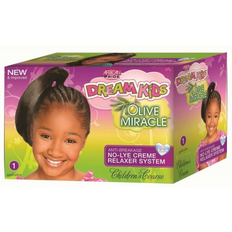 Dream Kids Kit relaxer for children with thick hair (Coarse)