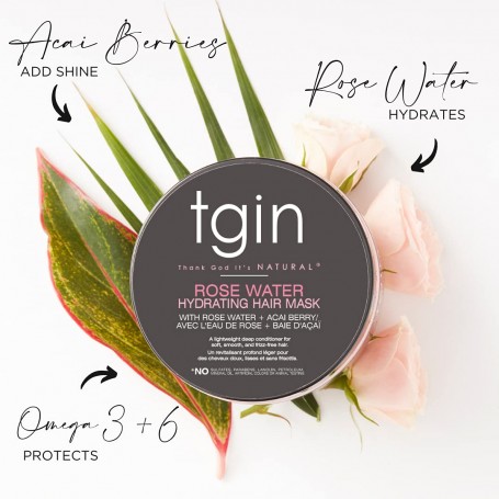 TGIN Masque capillaire hydratant ROSE WATER 340g