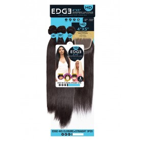 FEMI tissage EDGE HD 4x5 CLOSURE + STRAIGHT 3PCS 10", 12", 14"