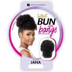 SENSAS hairpiece + bangs JANA (Instant Bun with bang)