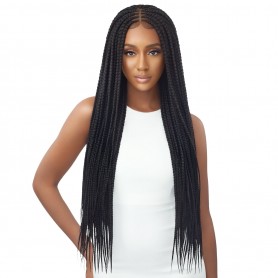 OUTRE perruque nattée MIDDLE PART FEED-IN BOX BRAIDS 36" (HD Lace )