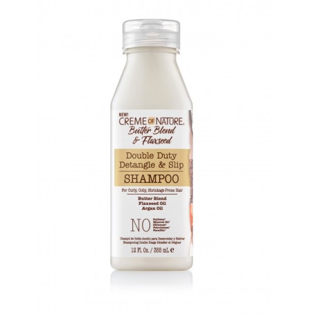 CREME OF NATURE Shampoing démêlant & hydratant DOUBLE DUTY 355ml