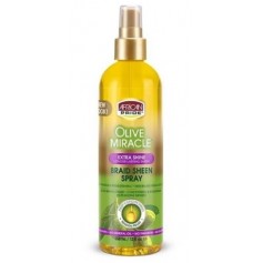Spray brillance pour coiffures nattées Extra Olive miracle 355ml (Braid Extra)