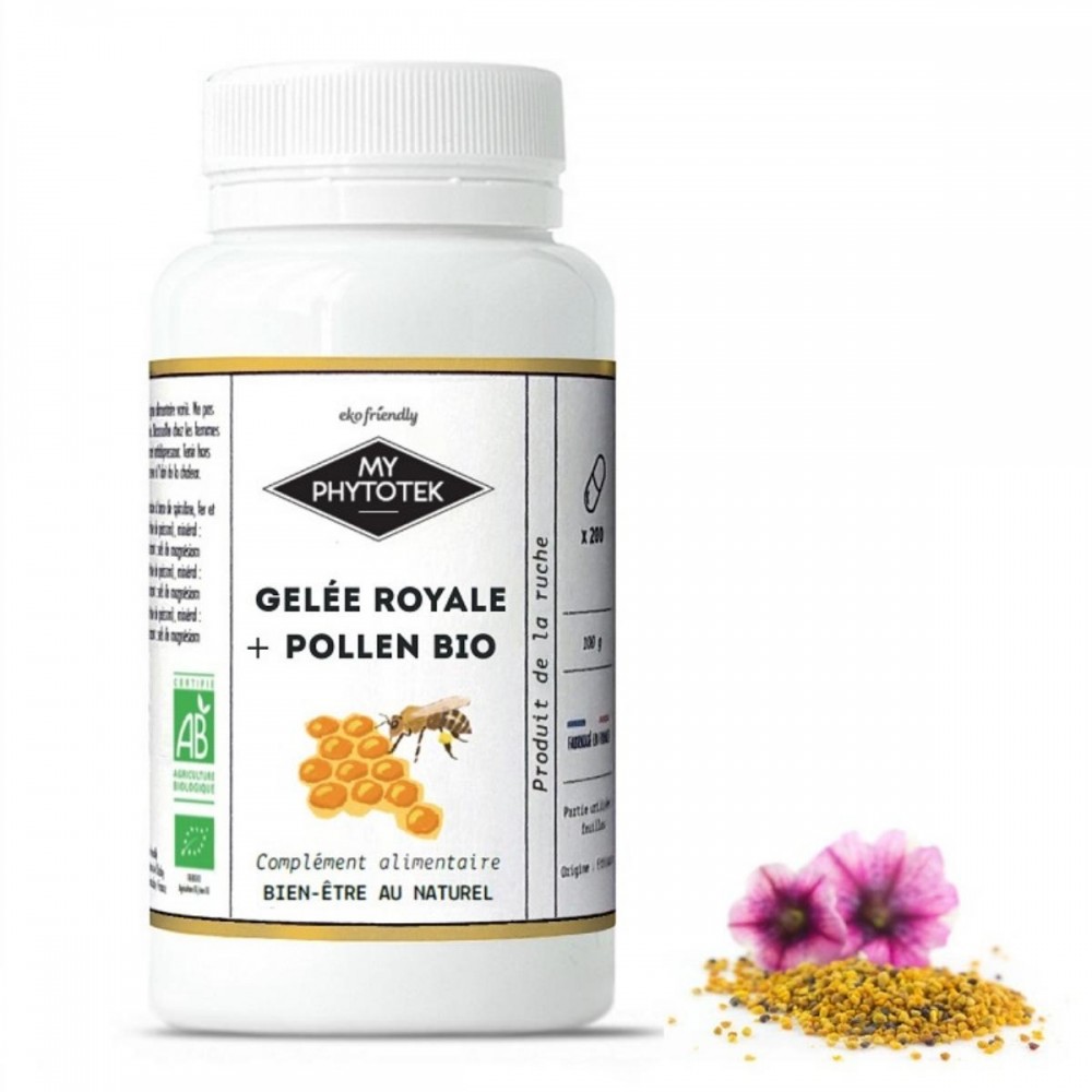 MY COSMETIK Gelée royale + pollen bio x90 gélules