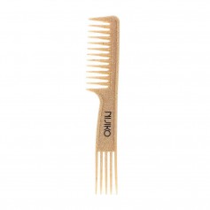 Comb for thick hair in coconut fiber