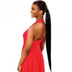 BOHEMIAN NATURAL STRAIGHT 32" hairpiece (Wrap Pony)
