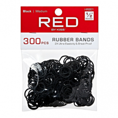 BLACK RUBBER BANDS X300 PCS