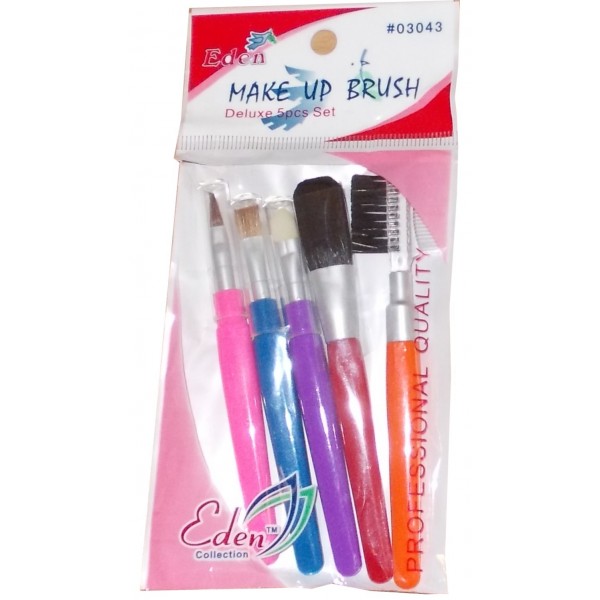 EDEN Make-up Brush Kit 5 pieces coloured