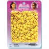 Yellow plastic beads x 200 
