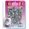 Plastic beads with silver clip x 200 
