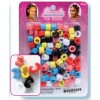 Plastic beads with multicolor clip x 200 
