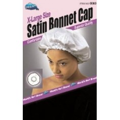 Satin Hair Cap Black XL DRE083B