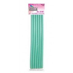 Flexi Rods Curlers 10" Green 8mm (x6) BR67807 